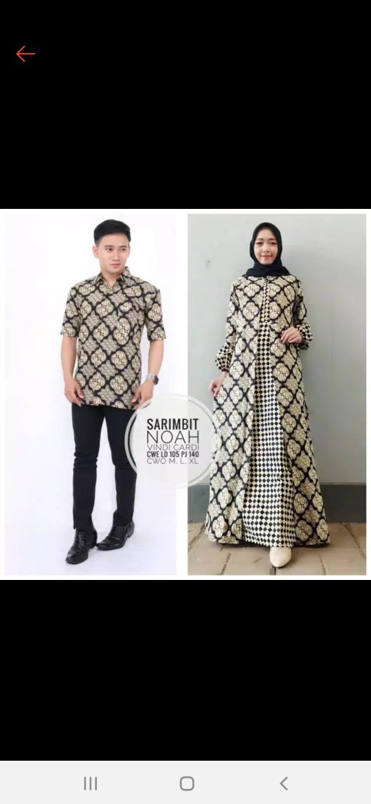 (busui & Ori) Gamis Batik Rempel Couple Manggar,sekar,kubis,daun,kupu Meysya Meisya Style Syari