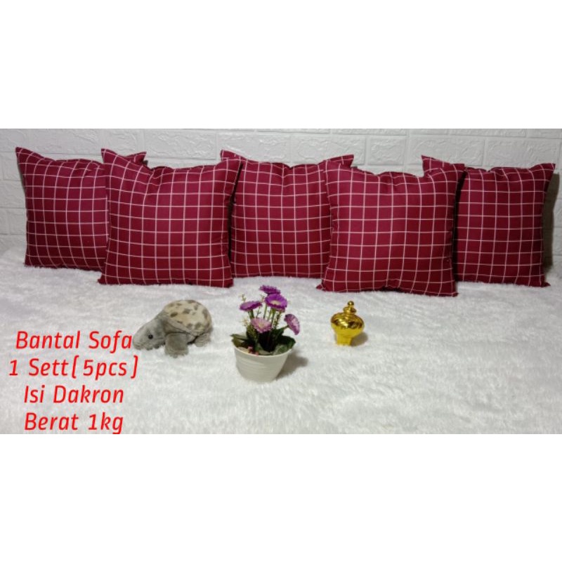 BANTAL SOFA RUANG TAMU 1 SET (5 PCS) TERLARIS