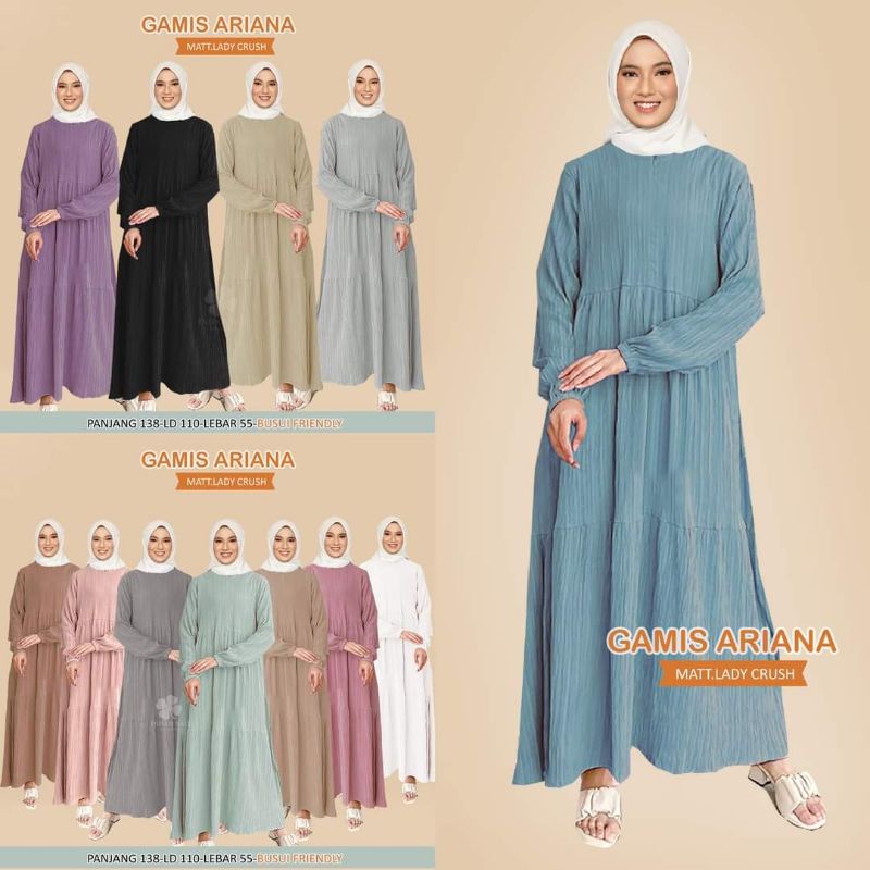Baju Wanita Muslimah Terbaru Gamis Bali Adem Busui Wudhu Friendly