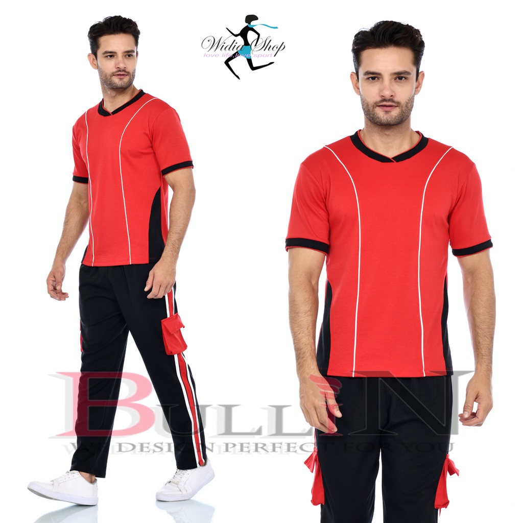 BULLIN Setelan plat davian cowok / set olahraga pria / Jogging Cowok