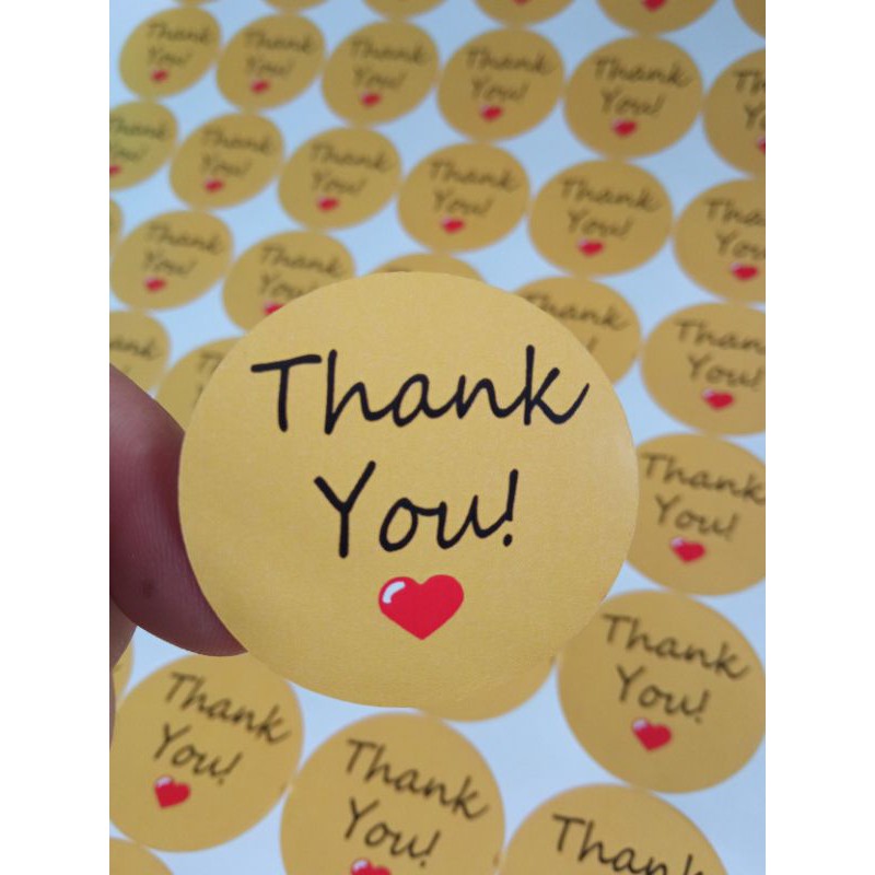 

Stiker Thank You 1000 = 10pcs