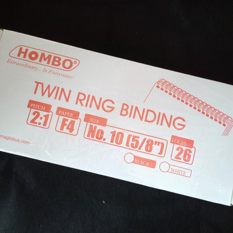 

Ring Hombo F4 No.10 Warna Hitam (5/8")