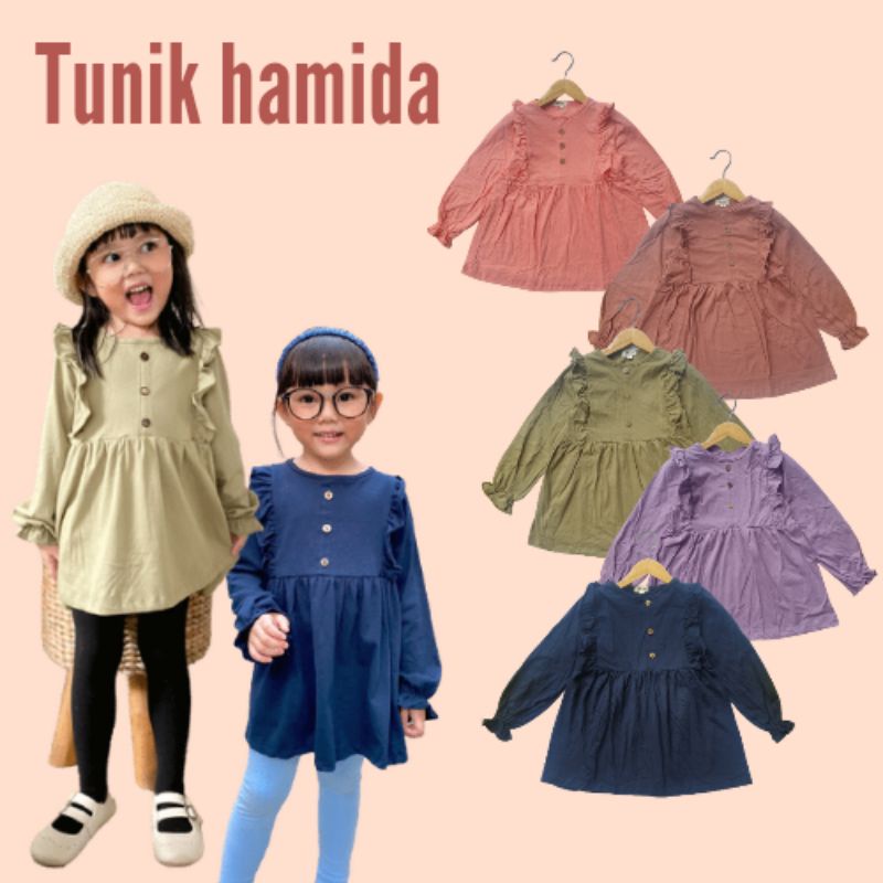 HAMIDA TUNIK anak 1-5tahun atasan kaos anak perempuan lucu