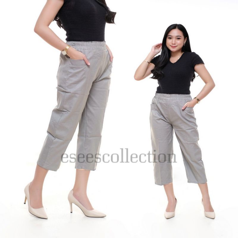 CELANA BAGGY CROPS || CELANA PANTS WANITA || KULOT PANTS CELANA WANITA KOREA KEKINIAN