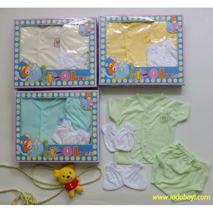 Baju bayi Set i-ol baby- setelan bayi Murah- Baby Gift set-kado bayi set murah
