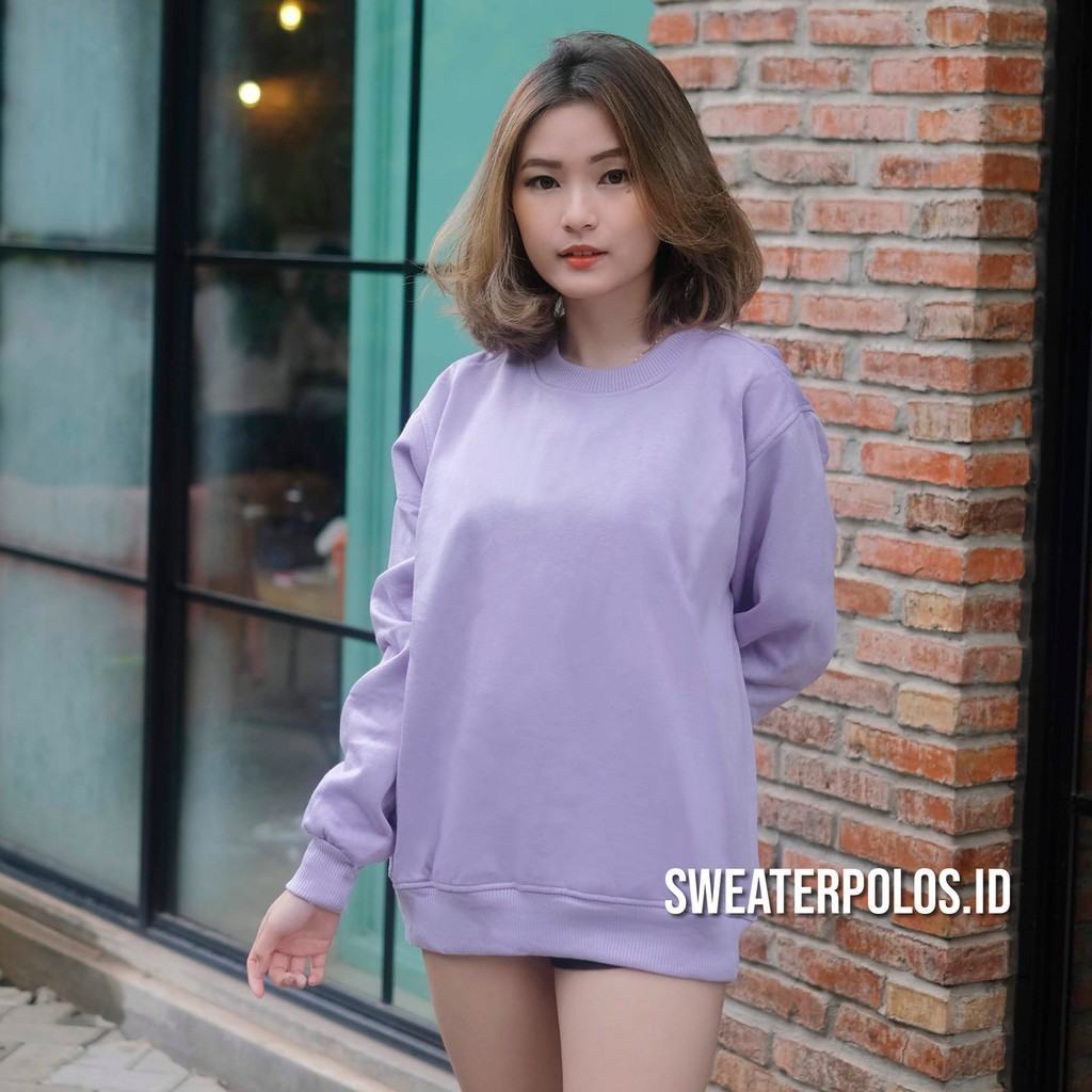 MakeGrosir - SWEATER POLOS WANITA BASIC