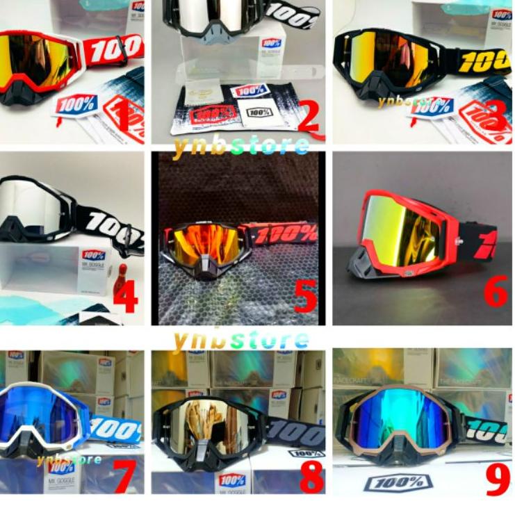 Serbuuuu.. Kacamata Goggle Cross 100% Persen Black Gold | Kacamata Google Helm JPX GIX ORCA Import
