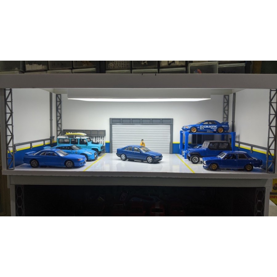 Diorama Bengkel Diecast skala 64 model C