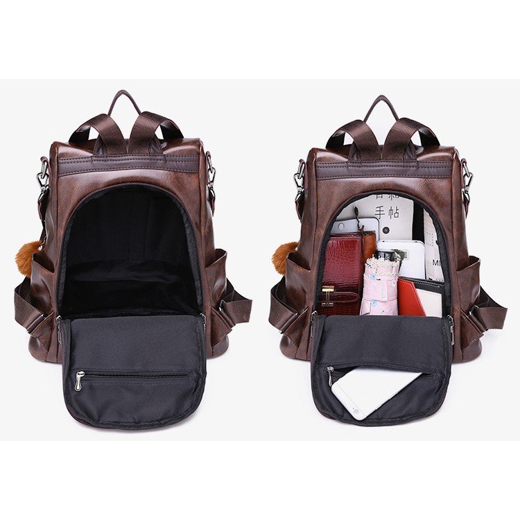 TAS HAPPY BQ2383 Tas batam dan tas import wanita model RANSEL 1kg bisa 2 tas