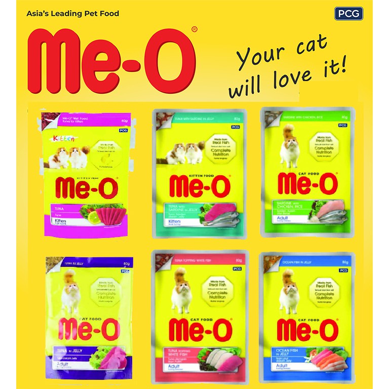 MEO POUCH 80 GR MEO POUCH KITTEN MEO SASET KITTEN MEO POUCH ADULT