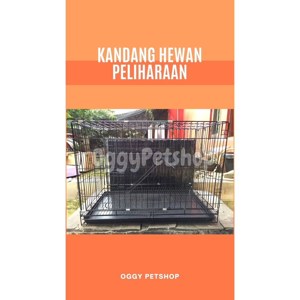 [GRAB GOJEK] KANDANG HEWAN BESI LOKAL Uk Besar untuk Kucing Anjing dll