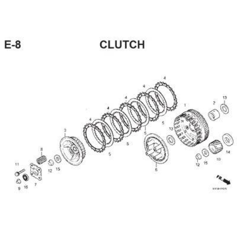 Plat Kopling / Kain Klos Plate Clutch– Revo FI, Sonic 150R, Supra GTR 150,New CB150R Streetfire,New CB150R StreetFire