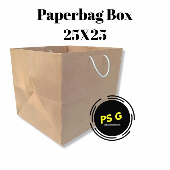 

Goodiebag Paperbag Kotak 25X25 Besek/Nasi Box