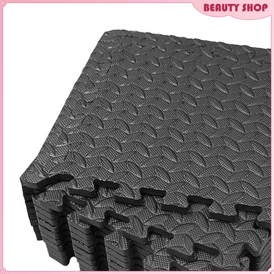 16 Tiles Gym Mat Exercise Puzzle Foam Mats Gym Flooring Mat Interlocking Foam Mats W Eva Foam Floor Shopee Indonesia