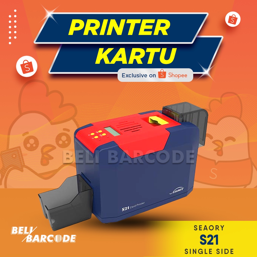 ID Card Printer Printer Seaory S21 Cetak Kartu PVC Satu Sisi