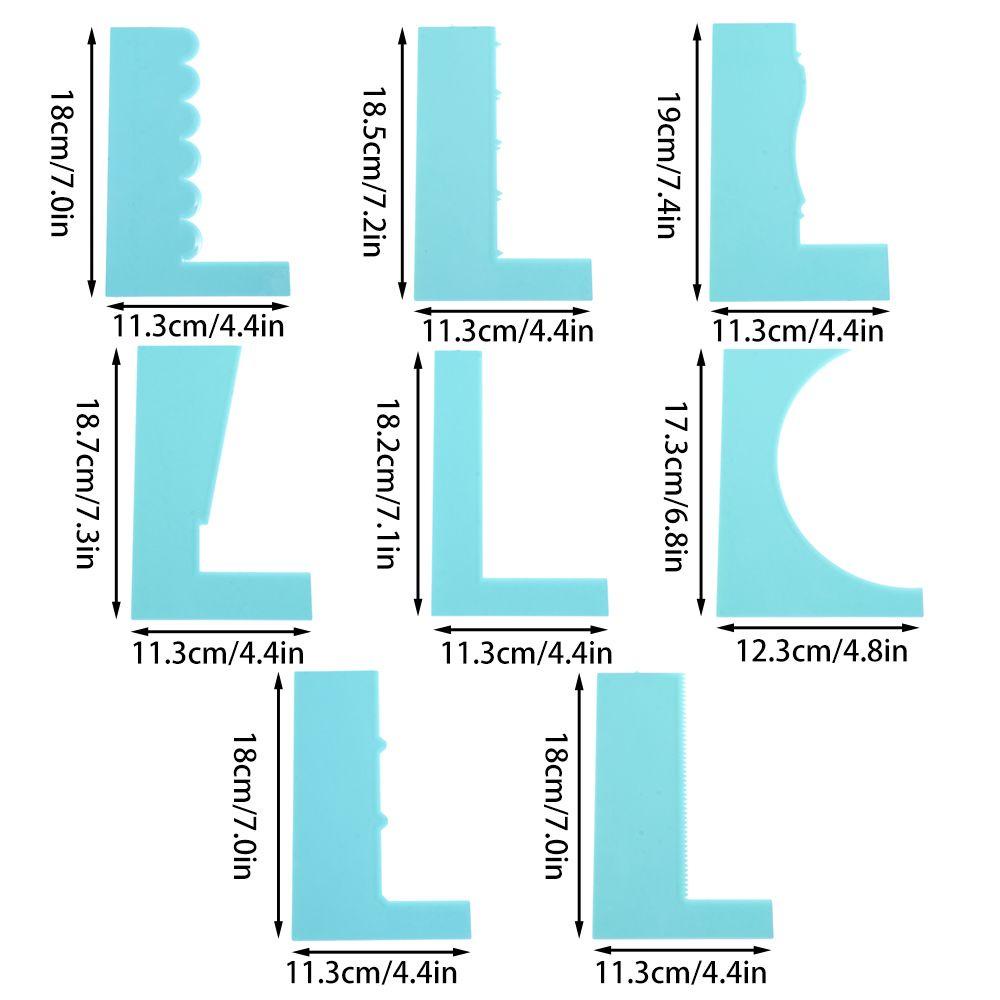 Solighter Cream Scraper Gaya Baru DIY Kue Hias Baking &amp; Pastry Spatulas