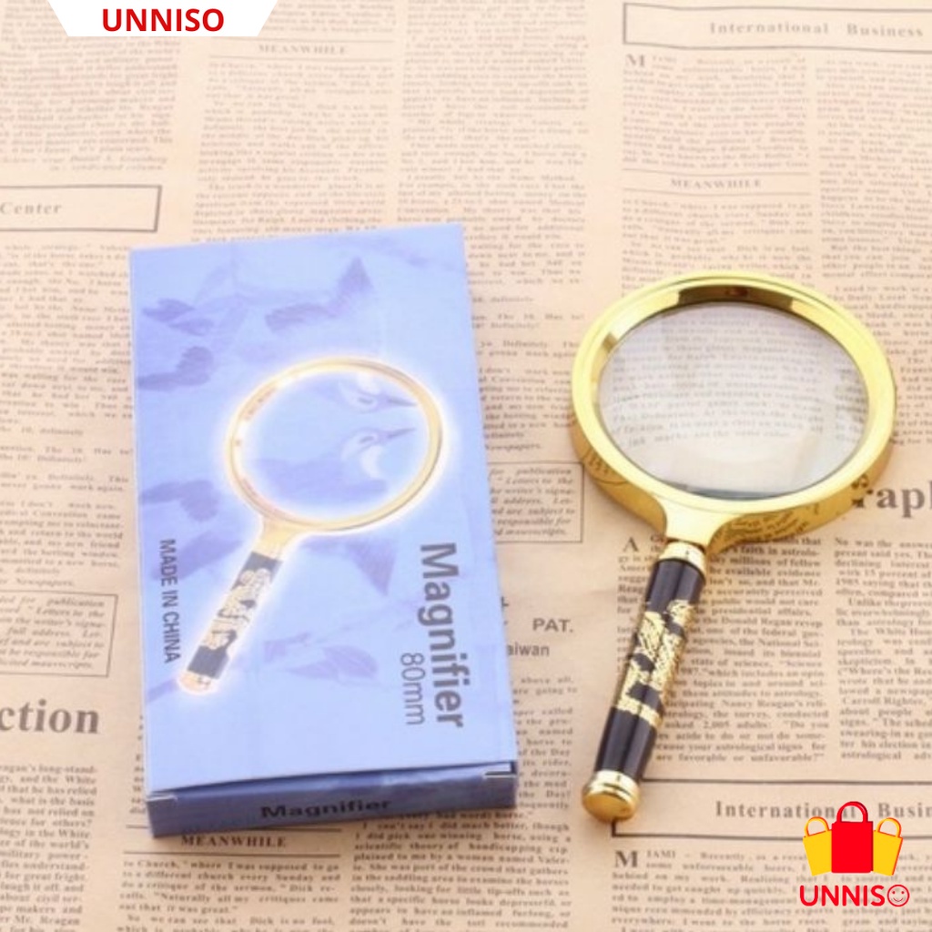 UNNISO - Kaca Pembesar Magnifying Glass 80 Mm MG1