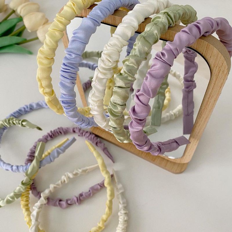 Bando Wanita Bando Scrunchie Korea Color Full Head band Hair Accessories / Bando Kain Bando Korea