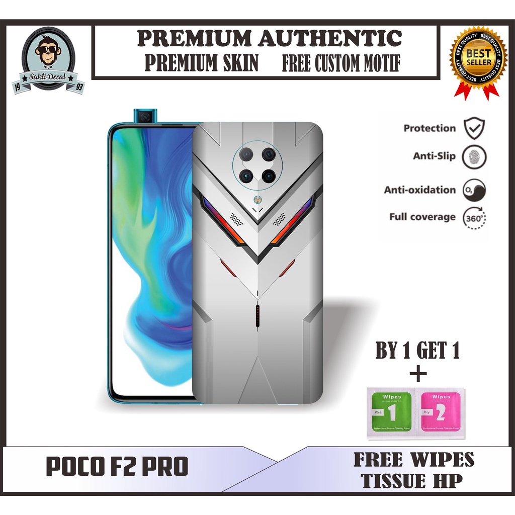 SKIN HANDPHONE POCO F2 PRO BISA CUSTOM . // SKIN FULL BODY