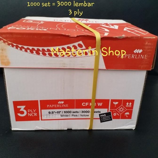 

Continous Form/Kertas komputer 9.5"x11" 3 Ply (K3 FULL)merek PAPERLINE Star Seller Termurah