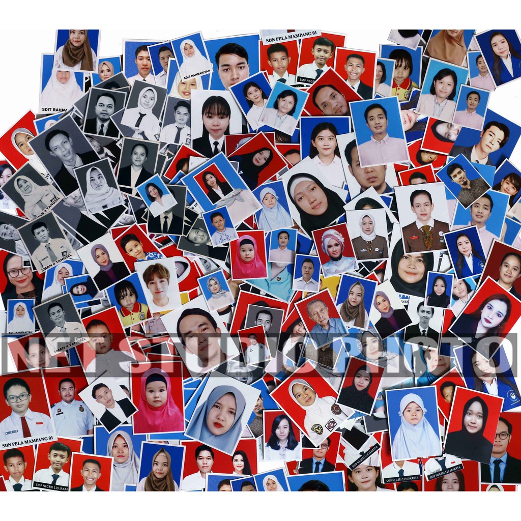 Cetak Pas Foto Paket Mix ( Untuk Ijazah/Raport, Persyaratan , dll)