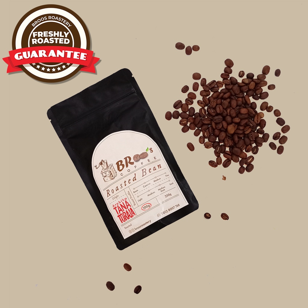 

Kopi Arabika Tana Toraja Broos Roastery 100 Gram