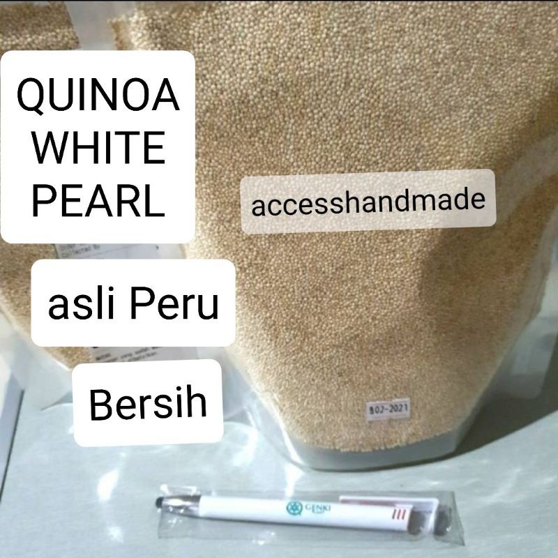 

Quinoa Organic White Pearl asli Peru Kinoa 500gr 1kg Gluten Free