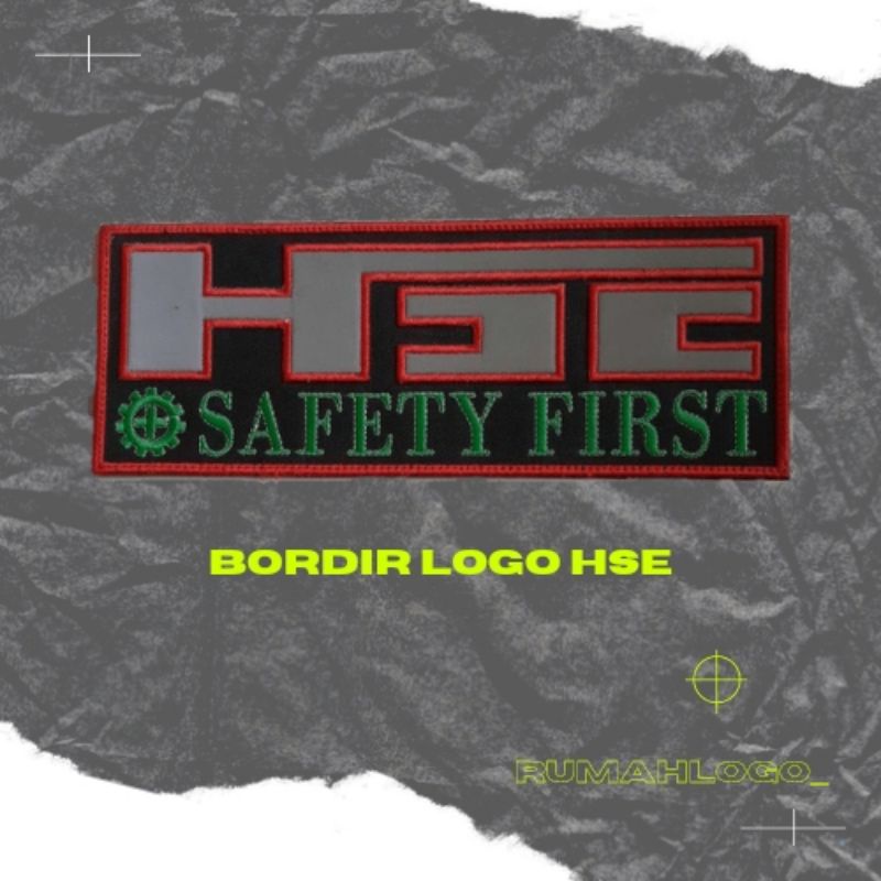 logo bordir punggung HSE