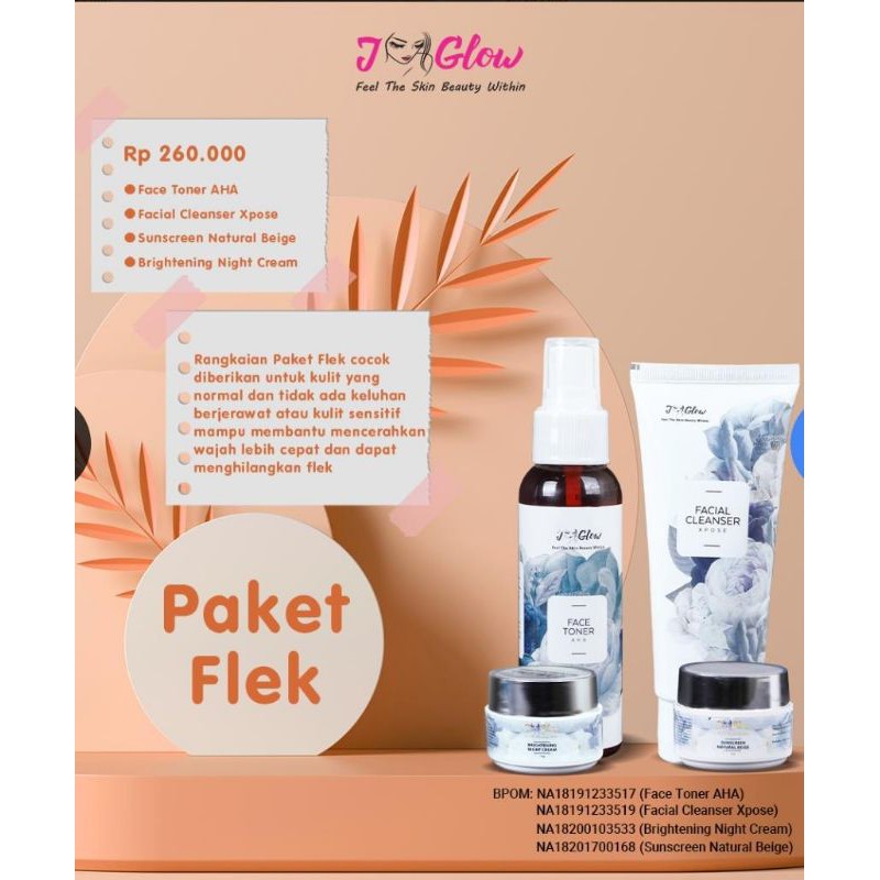 JGLOW - PAKET FLEK(AMPUH MENGATASI FLEK HITAM)
