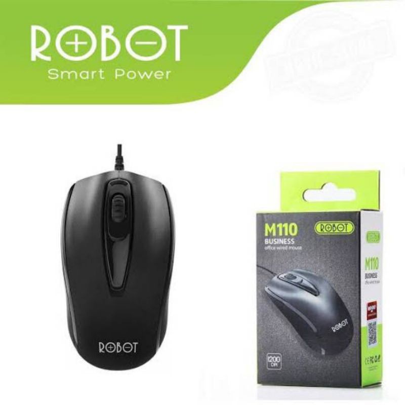 ROBOT Mouse M110 Laptop / PC Office Wired Optical / mouse komputer