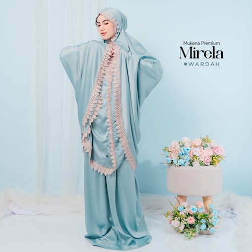 Mukena Mirela Mukenah Seserahan Mungkena Premium Hantaran Mewah Renda Bordir Polos