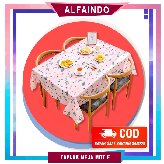 Alfaindo Taplak Meja Anti Air PEVA Motif TPM004