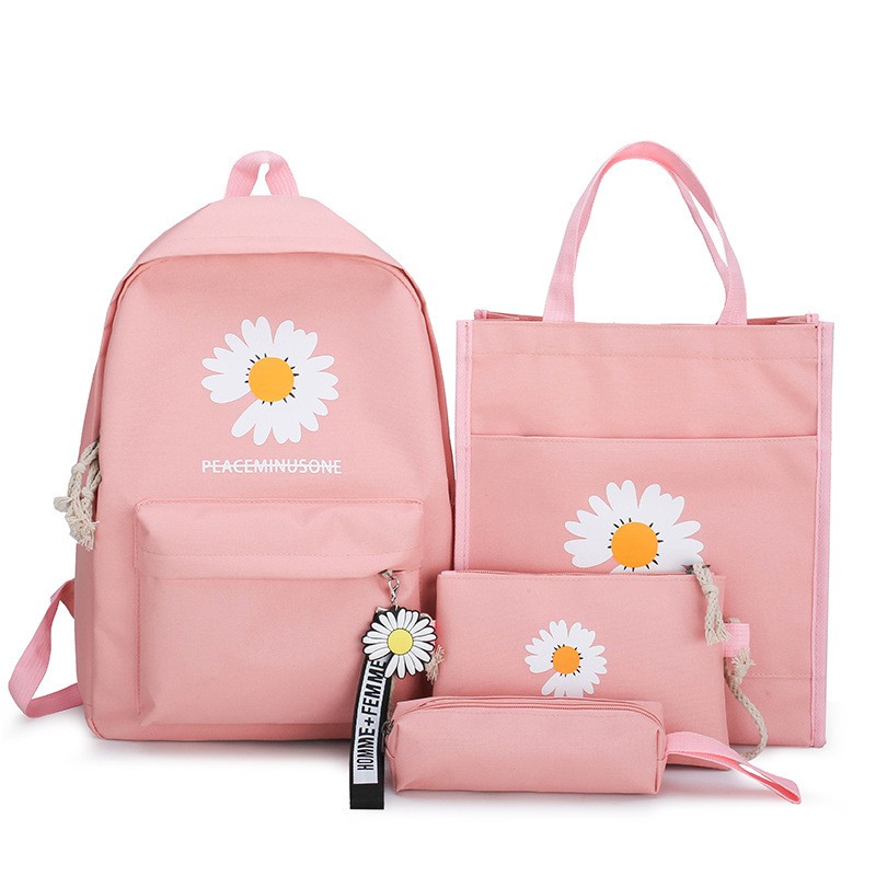 TB-73 set 4 pcs tas sekolah kampus ransel wanita import korea jepang besar backpack