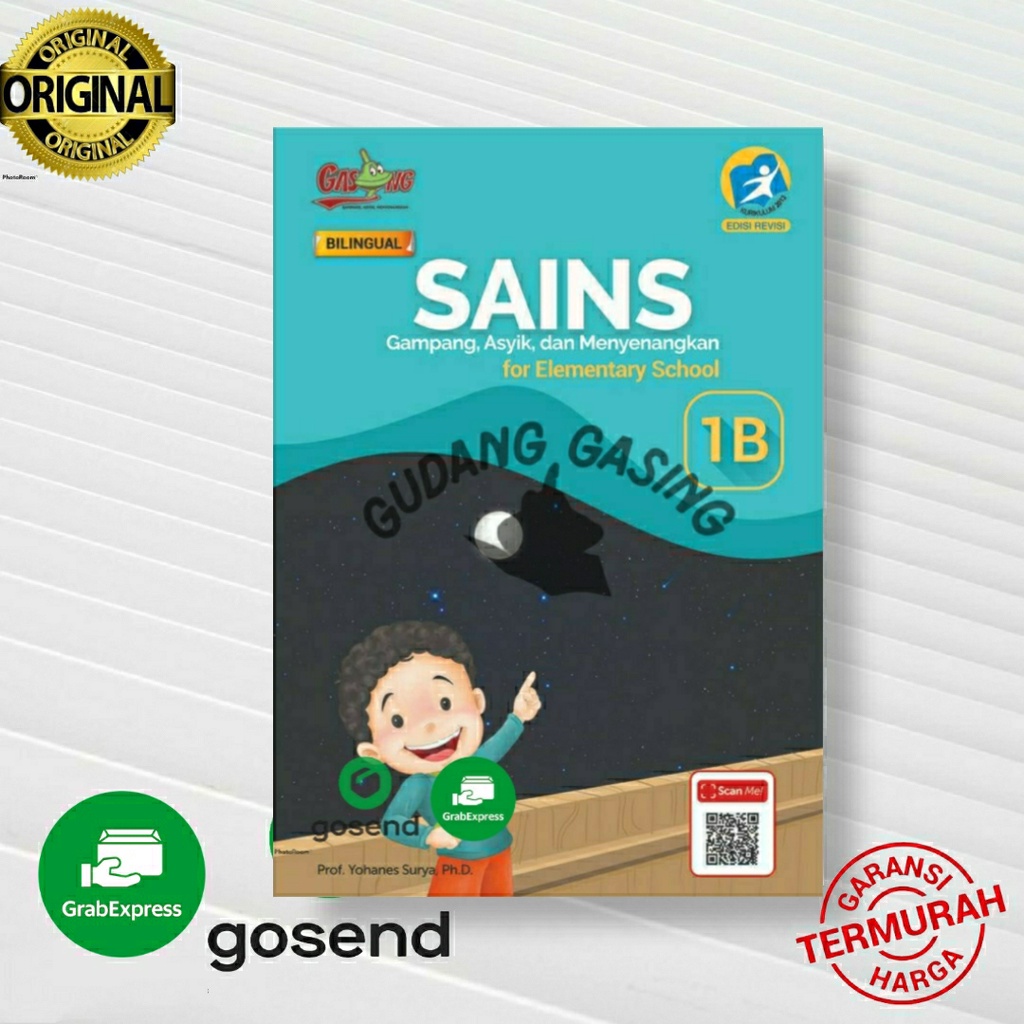 Buku SAINS GASING Kelas 1B BILINGUAL SD  Kurikulum 2013 K13 Bilingual Karangan Prof. Yohanes Surya