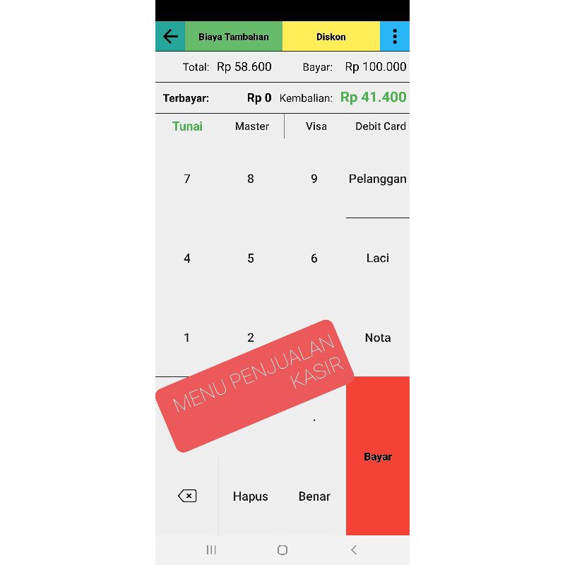 Software toko kasir pos android retail full versi support printer bluetooth laci hp tablet android