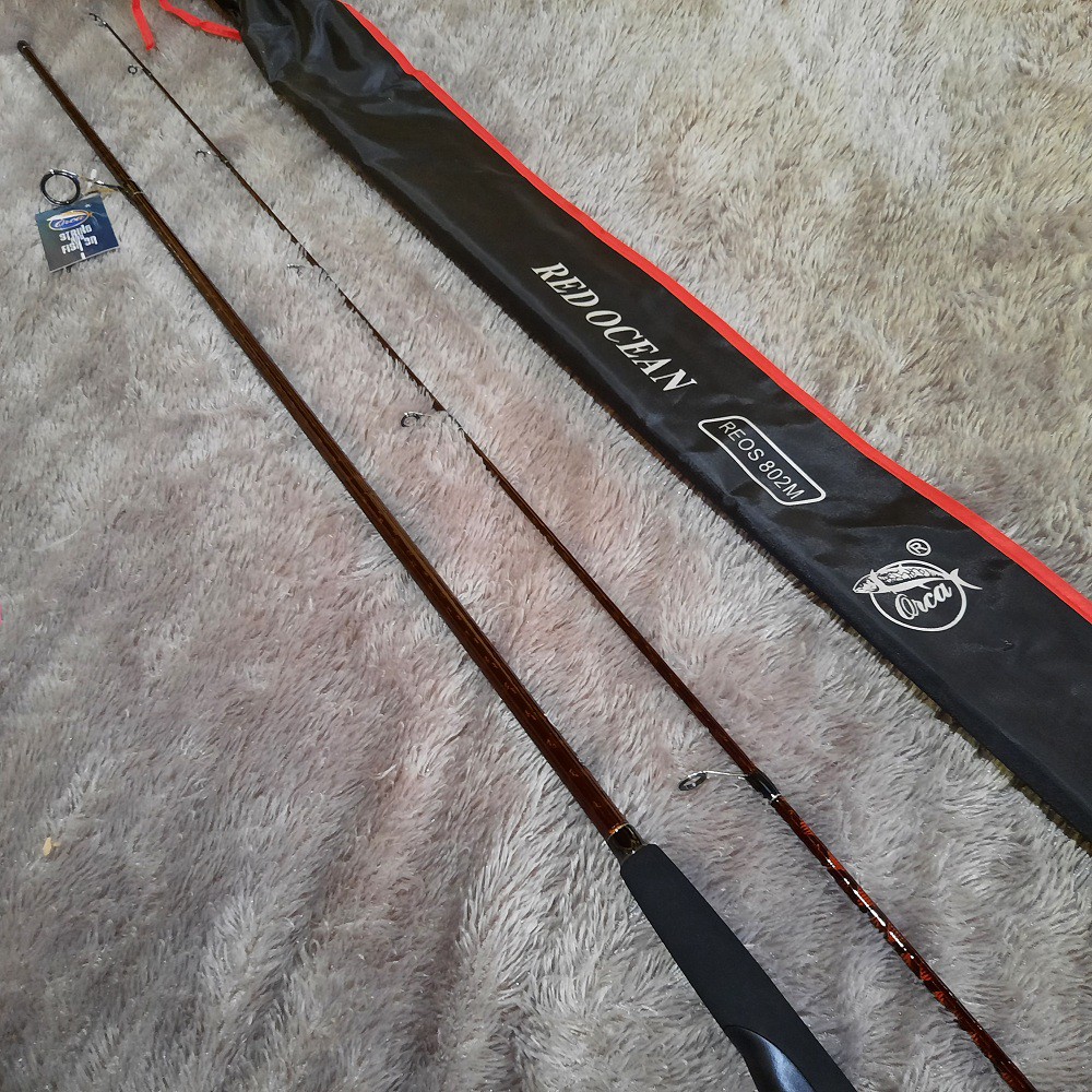 joran pancing spinning  802M orca red ocean 240