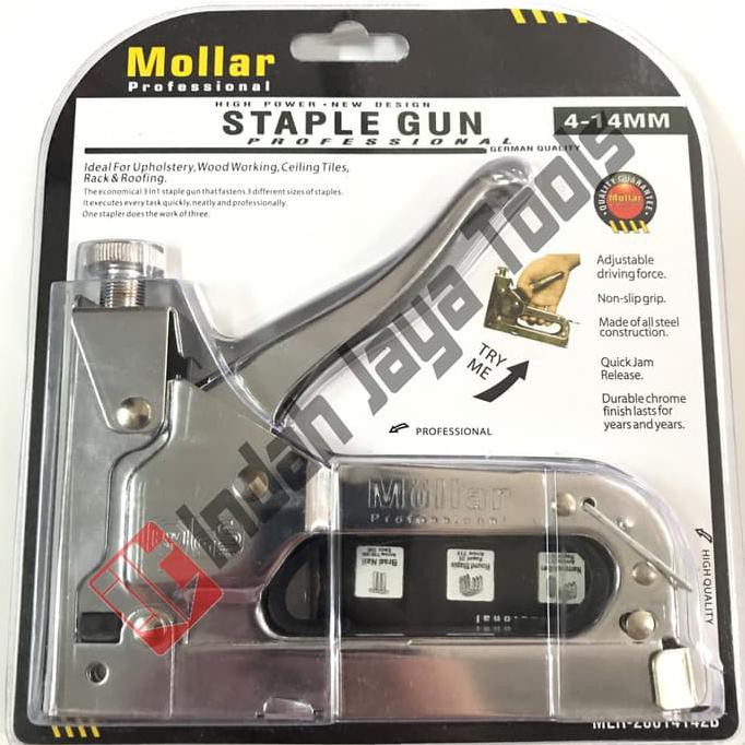 

Pksub342-- Staples Gun Tacker Mollar 3 In 1 / Staple Jok Tembak Hekter 3 Way 8687S