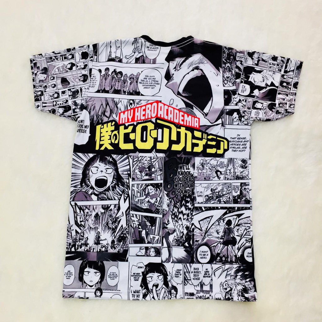 Tshirt Earphone Jack BNHA Boku No Hero Academia My Hero Academia Anime Manga