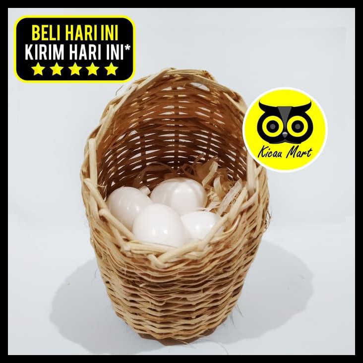 Indh Serat Gowok Sarang Susuh Tempat Bertelur Burung Lovebird Kenari Parkit Produk Terbatas Kode 499