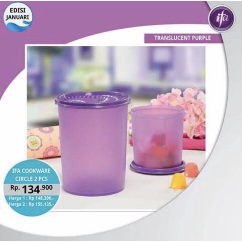 WADAH SUSU KEDAP UDARA TOPLES MINI IFA - COOKWARE CIRCLE