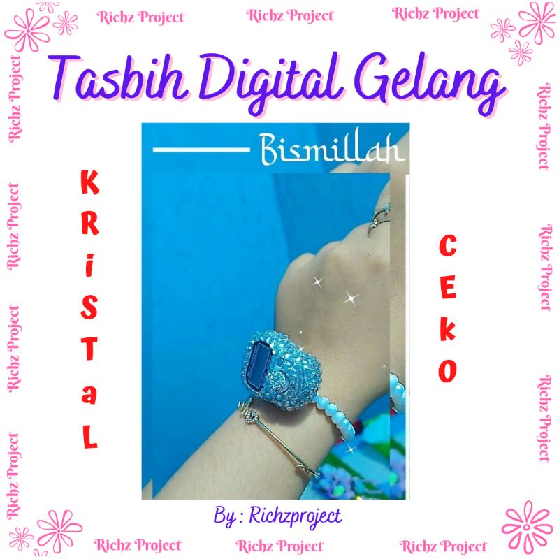 Tasbih digital swarovski GELANG kristal ceko