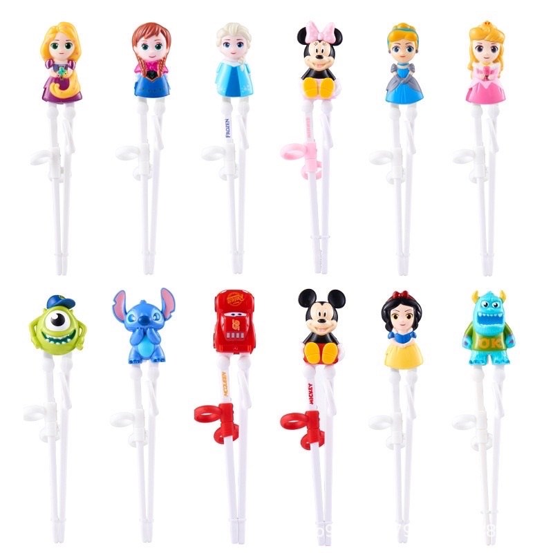 Training Chopstick 3D Disney Mickey Minnie  / Sumpit Anak / Sumpit Frozen Elsa Anna / Sumpit Latih Anak