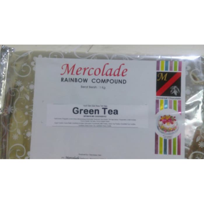 

COKLAT COMPOUND MERCOLADE GREENTEA 1Kg