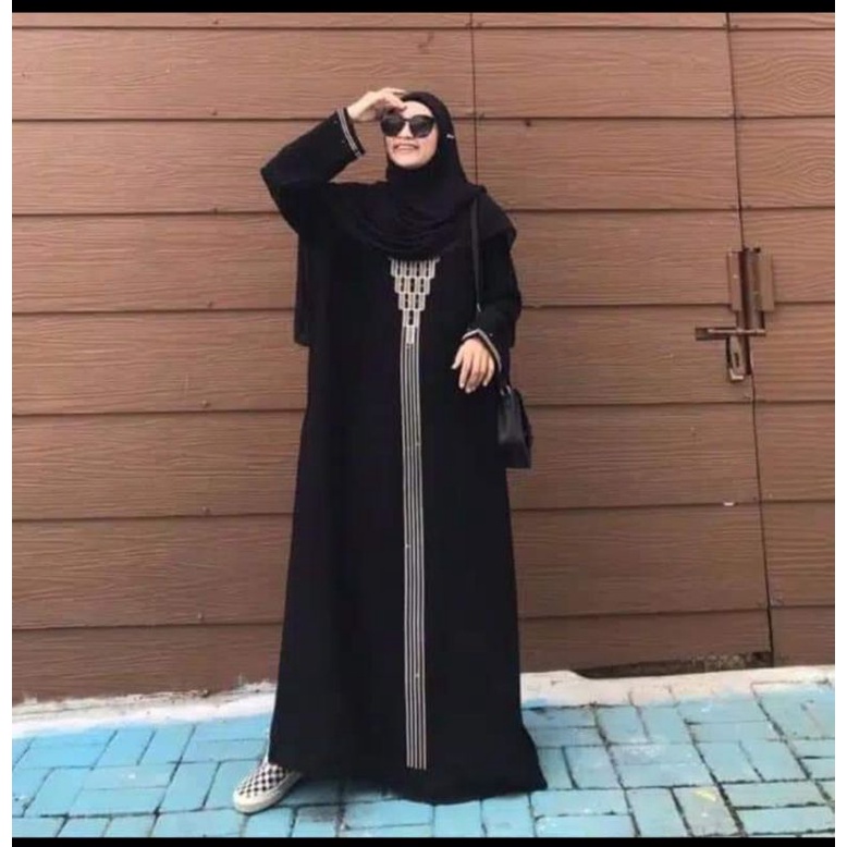 abaya hitam abaya hitam/ gamis/ jubah/gamis arab/ abaya arab saudi istimewa