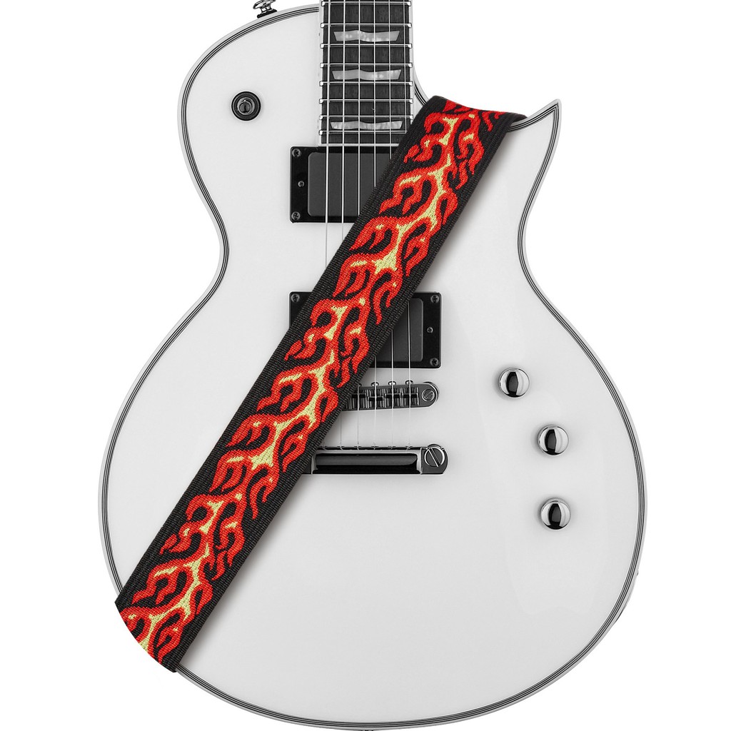 Amumu PET03J Strap Gitar motif Red Flame