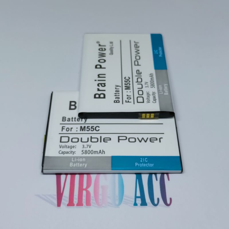 Baterai Batre Battery Evercoss M55C M55 Double Power Battery Hp