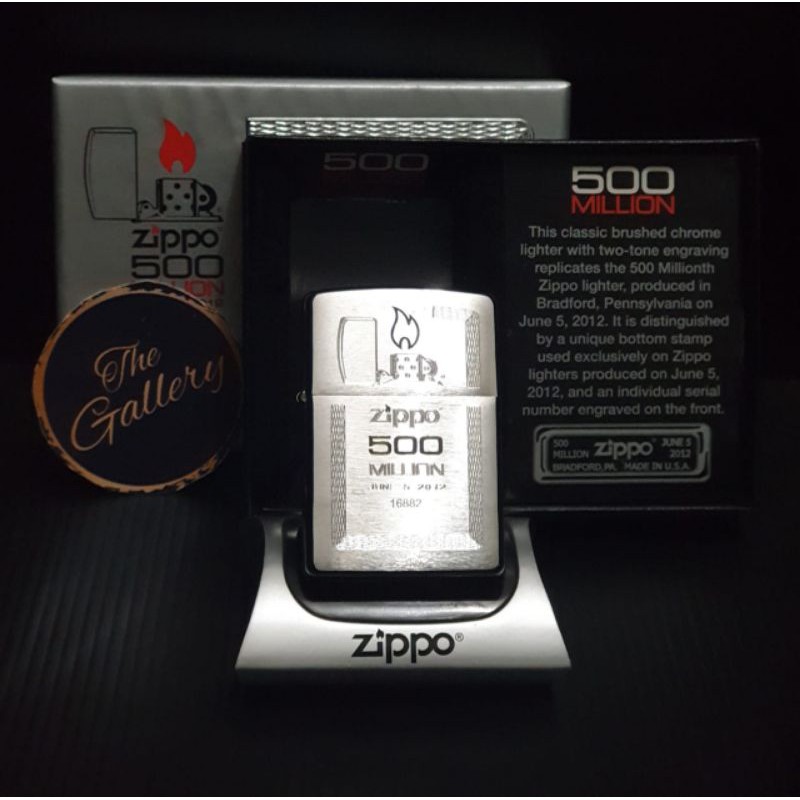 ⭐⭐⭐⭐⭐ ORIGINAL ZIPPO 500 MILLION 2012