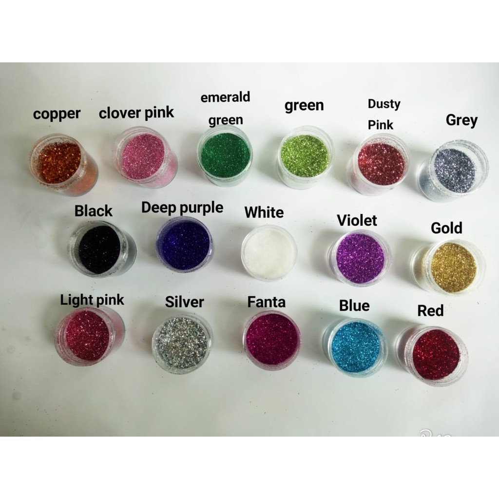 Gliter Bubuk pot 10gr Serbuk Glitter