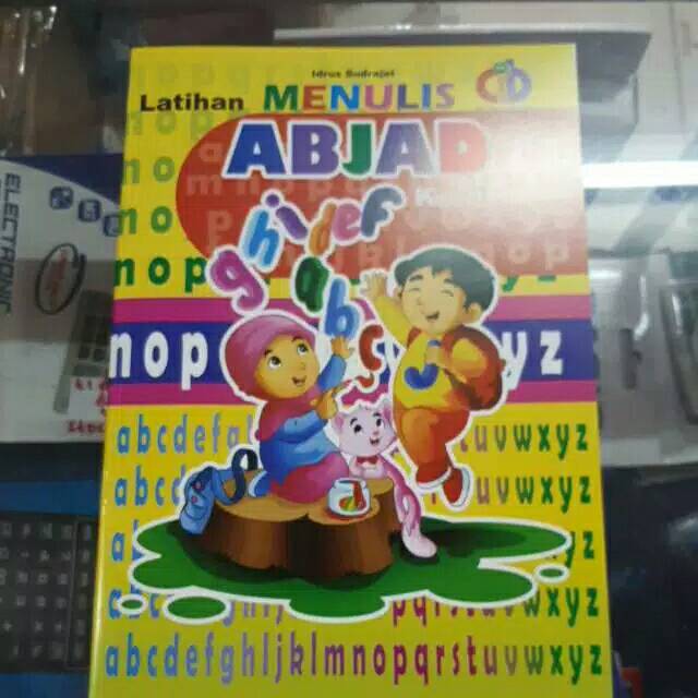 Buku TK paud latihan menulis abjad kecil