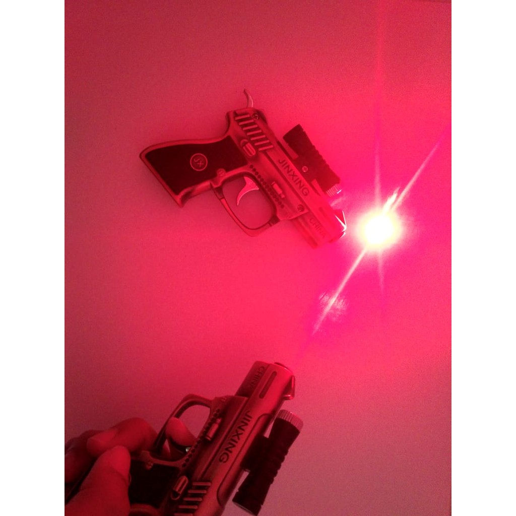 Super Murah! KOREK API GAS PISTOL JINXING LASER MANCIS LAS LIGHTER UNIK LED MURAH